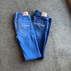 2 pairs Girls Abercrombie Jeans, sz 10